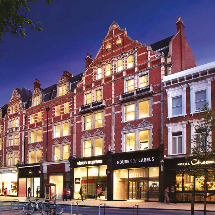 Outside Kensington High Street - Developed by OEH Group